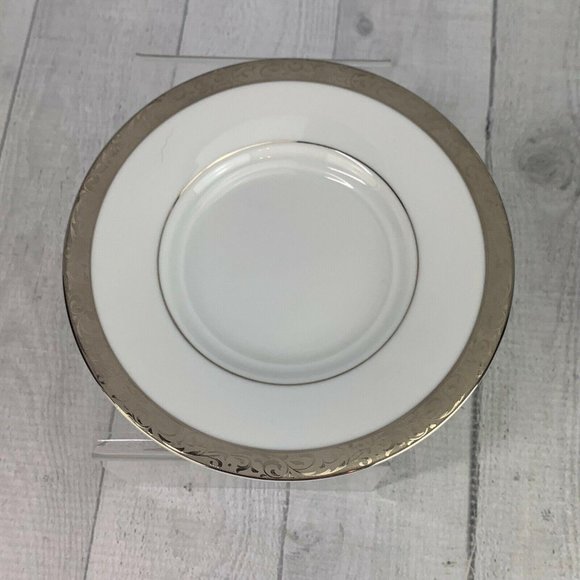 Nikko PLATINUM FILIGREE White Cup Saucer Set - Picture 6 of 9